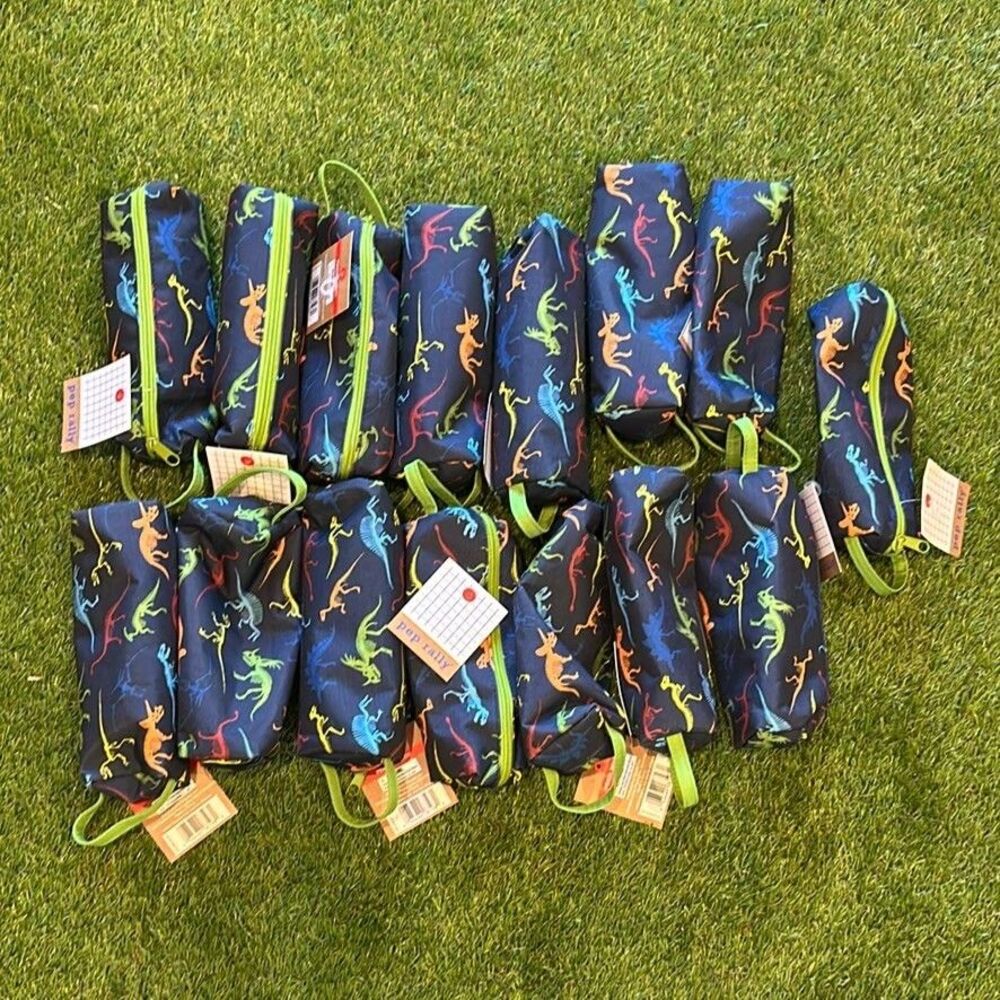 NWT Pep Rally Dinosaur Fossil Pencil Cases Lot Of 15